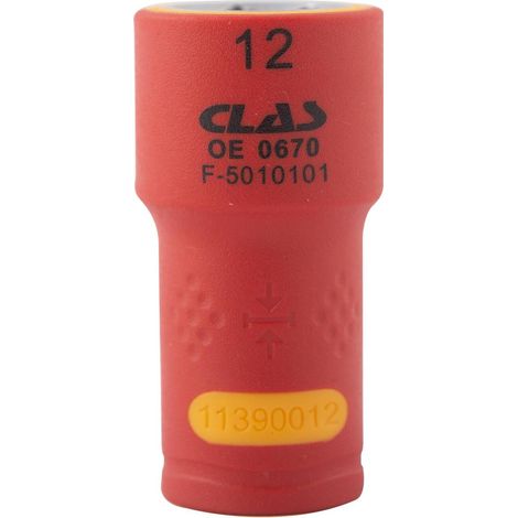Douille isolee 1/4" 12mm- OE 0670 - CLAS Equipements (1/2)