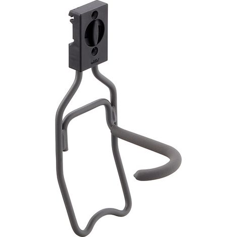 Crochet pour vélo Utility - suspension horizontale - finition graphite - ELFA DEUTSCHLAND GMBH (1/2)