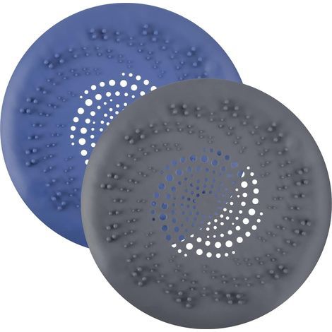 2 pièces Filtre à Évier en Silicone avec Ventouses Collecteur de Cheveux Attrape Cheveux Douche Couvercles de Drain (1/5)