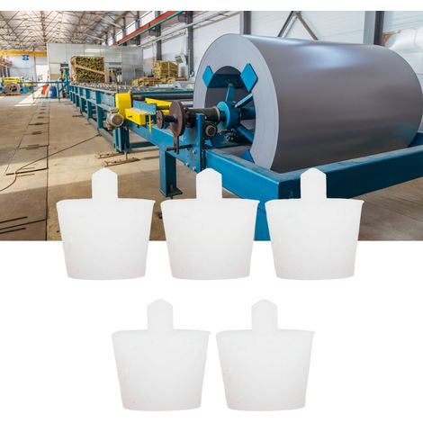 5 hochtemperaturbeständige Gummistopfen, galvanisiert, sprühbeschichtet, weiche Silikonstopfen, konische Stopfen durch Oxidationselektrophorese, die als Abschirmung, Schutz und Abdichtung dienen. (1/5)