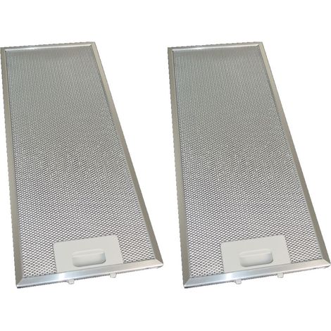 2 x Universal Cooker Hood Metal Grease Filter 185mm x 465mm (1/2)