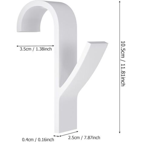 QORVA-Radiateur Sèche-serviettes 6 pièces, crochet porte serviette pour radiateur, crochet seche serviette, plastique blanc