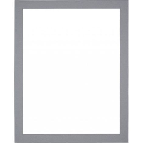 Passepartout – Fotogröße 35 x 45 cm – Rahmengröße 40 x 50 cm – Grau – Schutzkarton – Bilderrahmen nicht enthalten (1/4)