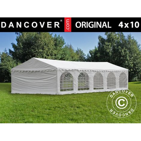 Marquee Original 4x10 m PVC 900, White - Dancover