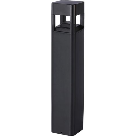 Borne jardin carrée noire 60cm LED 10W 3000K Italux (1/2)