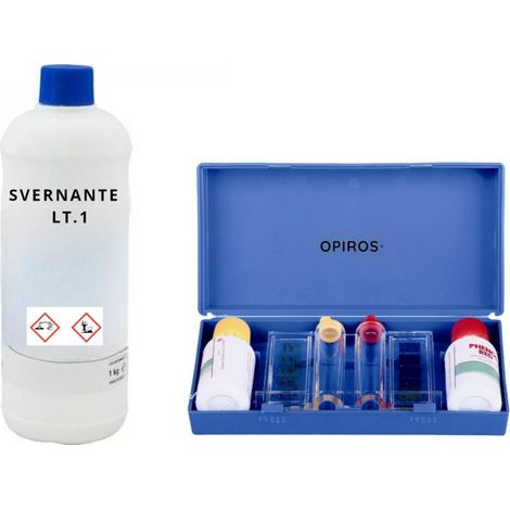 SVERNANTE PISCINA lt.1 + KIT TEST PH CLORO CHIUSURA PISCINA INVERNO