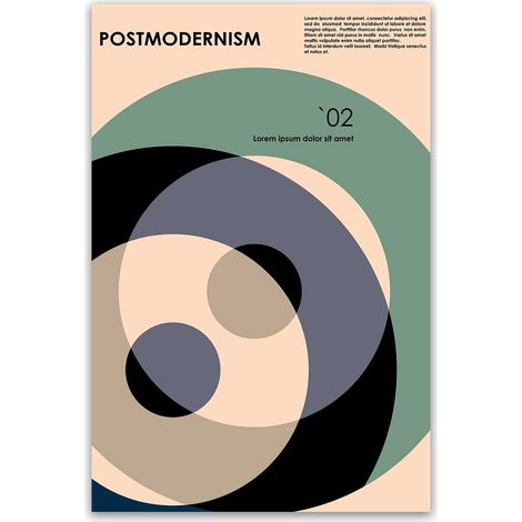 Tableau abstrait cercles modernes tons doux