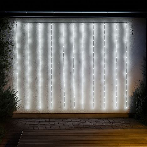 LED Lichterkette Außenleuchte Gartendeko Balkonleuchte Terrassenlampe, Kupfer, dimmbar Timer 300x LED 12000K, L 300 cm, 5er Set