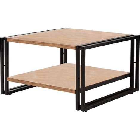 Table basse Cosmo Arena pin atlantique, 70 x 40 x 70 cm (1/5)