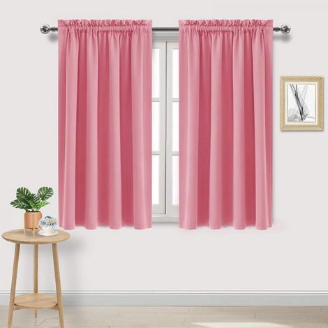 Rideau Occultant - 1 Panneau - Tissu Polyester Triple Tissage - Isolation Thermique et Obscurcissement Total - Pour Chambre, Salon, Cuisine - Disponible en 4 Dimensions (1/5)