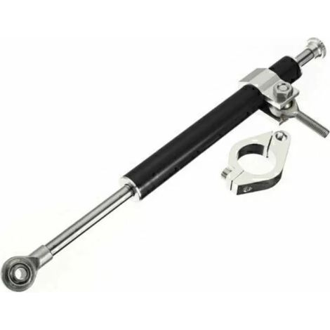 Amortiguador de dirección universal de aluminio de 330 mm, estabilizador para motocicleta, asistencia de precisión (1/5)