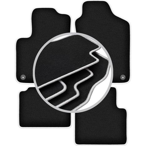 Tappetini auto CARLUX-SILVER per: Fiat 500 Hybrid hatchback (2020-) (1/5)