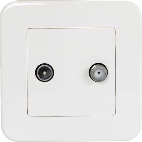 Presa TV+SAT Classica Bianco (1/3)