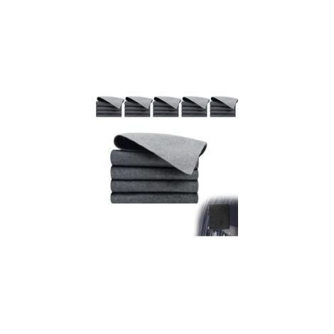 Lot de 5 Paños de Microfibras Bayetas de Microfibras, Limpieza de Microfibra Reutilizable Sin Rayas para Baño Cocina Coche Vidrio-Crezuo
