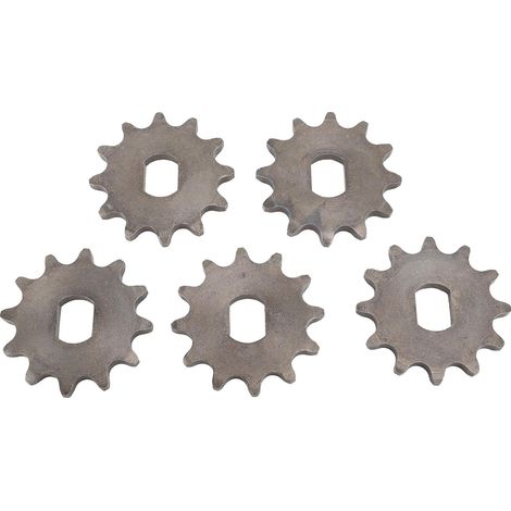 420 Motor Sprocket, 12T Steel Chain Wheel, 12x17mm Inner Diameter, Replacement Part for MY1020 High Speed Motor, 5 Pieces (12T) (1/5)