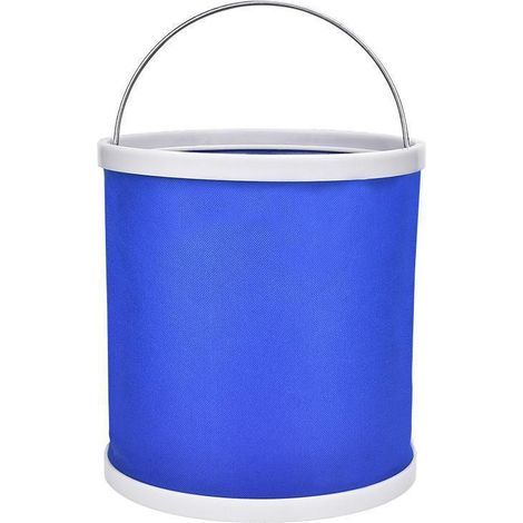 Fregadero portátil de 2 piezas, cubo de pesca plegable, palangana plegable, cubo de agua plegable, suministros para exteriores (1/5)