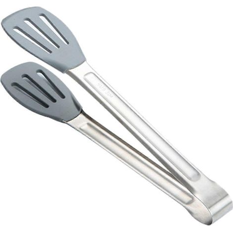 Pince à steak multifonctionnelle (1 pièce) pour la cuisine à domicile-24.7X4.8CM-Silver (1/4)