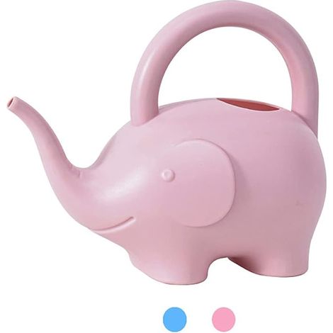 Plastic Water Pot Small And Light Beautiful Indoor And Outdoor Garden Plant, Adult Elephant Water Basin Style: Pink