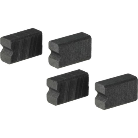 vhbw 4x Carbon Brush 6.25 x 4 x 10 mm compatible with Bosch TKN68E751, TKN68E750 coffee machine, grinder, grinder motors