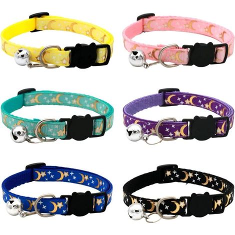 6 Pièces De Colliers pour Animaux De Compagnie, Cols Mignons, Colliers Réglables, Colliers Durables, Fournitures pour Animaux De Compagnie. (1/5)