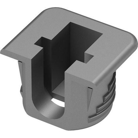 ITALIANA FERRAMENTA soporte cazoleta plastico gris flipper , 0CIENTOS