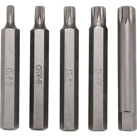 Jeu de douilles cannelées, hexagonales et Torx 40 en 1, clé Allen longue et courte portée de 3/8 à 1/2 pouces de diamètre avec boîte de rangement (1/5)