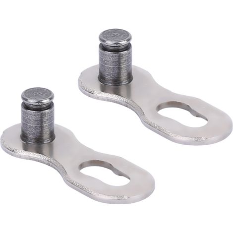 1 Paire de Maillon de Chaîne de Vélo de Montagne 10 Vitesses, Connecteur Rapide Argenté pour Chaîne de Bicyclette (1/5)