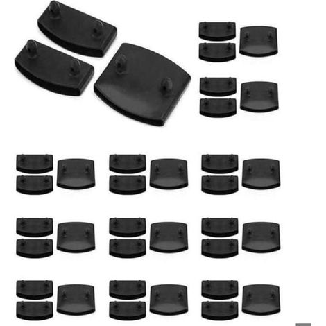 Supports pour lattes de sommier - KZQ - Lot de 36 embouts - Installation facile - Noir - Adaptabilité (1/4)