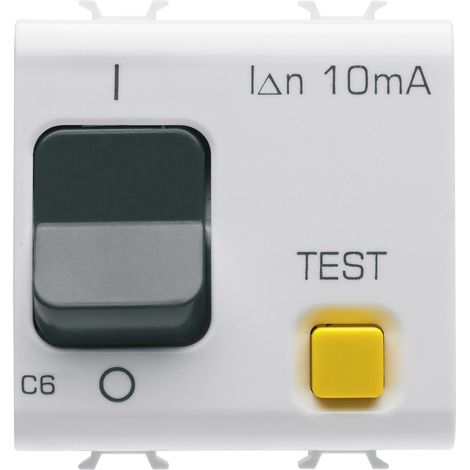 DISJ.DIFF 1P+N C6 10mA 230V 3KA BL. SAT. GEWISS GW15482