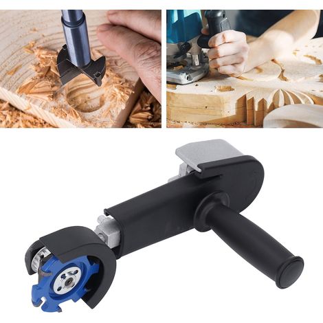 Winkelschleifer umgebaut zu einer Graviermaschine zum Bohren von Löchern, Nuten, Schnitzen und für Holzbearbeitungswerkzeuge (1/5)