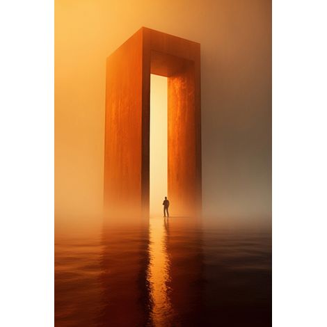 Tableau sur toile passage secret 30x45 cm - Impression sur Toile Murale Décorative - Image imprimée en HD sur Toile - Toile sur Châssis en Bois FSC - Fabriqué en France