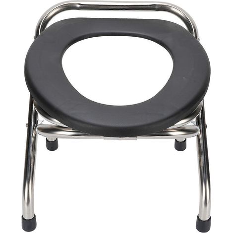 Tragbarer, faltbarer Toilettenstuhl aus Edelstahl, ergonomischer Sitz für Erwachsene, praktischer Komfort, robustes und stabiles Design, ideal für den täglichen Gebrauch oder auf Reisen. (1/5)