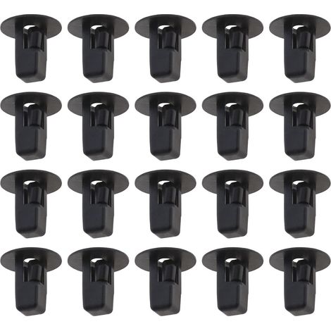 Lot de 100 clips de protection pour pare-chocs, garde-boue, clips de fixation en nylon noir 90189-06065 (1/5)