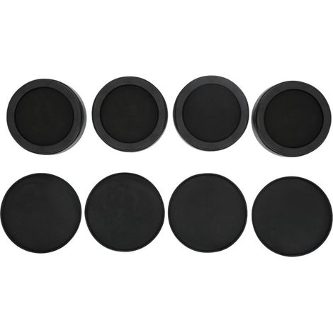 Round furniture leg pads, 4 pieces, rubber sponge, non-slip plastic risers, raises height, floor protector (1/5)
