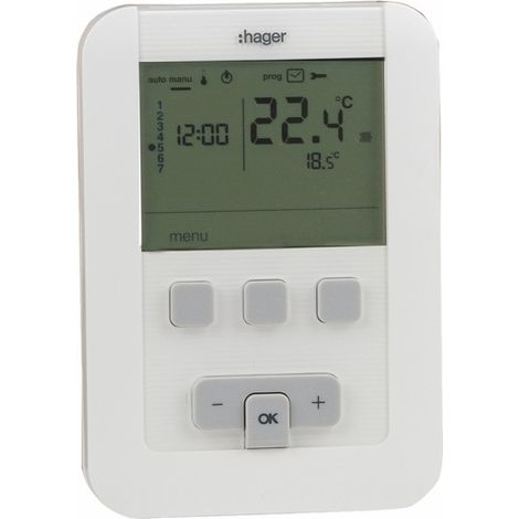 Cronotermostato settimanale EK520 a batteria
