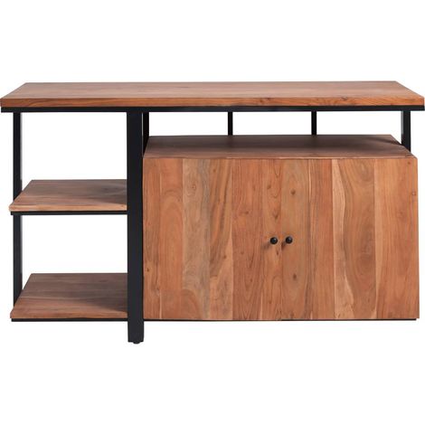 Meuble sous vasque en bois d'acacia et métal Jacob (1/5)