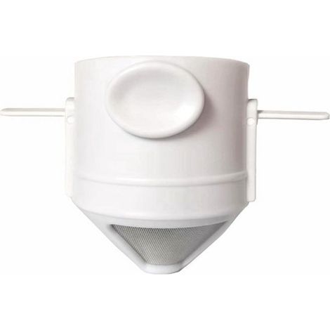 Coffee Dripper - Reusable Stainless Steel Filter Funnel - Foldable Portable Design for Home Office Travel - 12 x 7.5 cm - White (1/5)