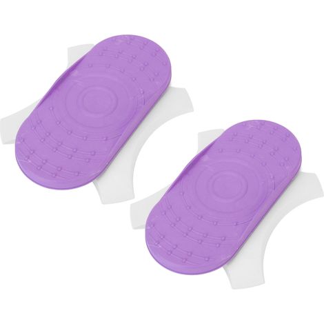 paire de disques de torsion pour la taille, planche d'exercice abdominale avec pédales élargies et séparées, violet (1/5)