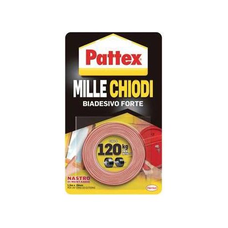 4,0 x PATTEX MILLECHIODI NASTRO BIADESIVO