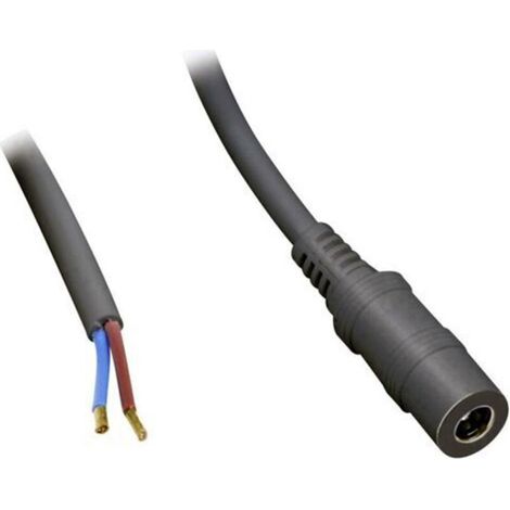 Câble de raccordement basse tension TC-2511303 DC femelle - extrémité(s) ouverte(s) 5.50 mm 2.10 mm 0.50 m 1 pc(s) D939911 (1/3)