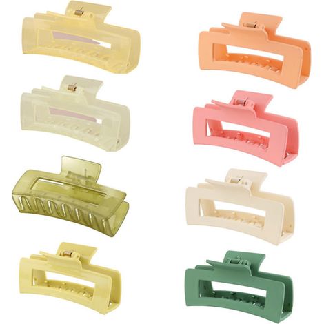 Conjunto de 8 pinzas para el cabello brillantes y esmeriladas, accesorios para el cabello para mujeres y niñas. (1/5)