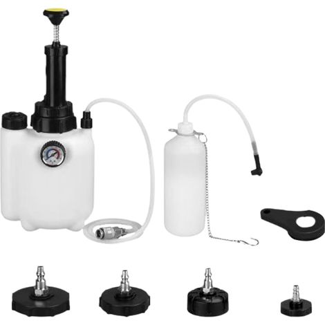 Packung mit 1 universellem Bremsenentlüfter, 3-Liter-Hydraulik-Entlüftungssystem zum Ablassen von Bremsflüssigkeit, Motor- und Fahrzeugreparaturwerkzeug zum einmaligen Gebrauch