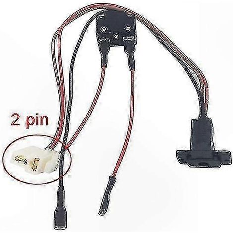 Chargeur Connecteur Voiture Enfant Électrique, Faisceau Fils Double Moteur, Démarrage Clé avec Pinces Recharge, Accessoire Réparation Jouet (1/5)