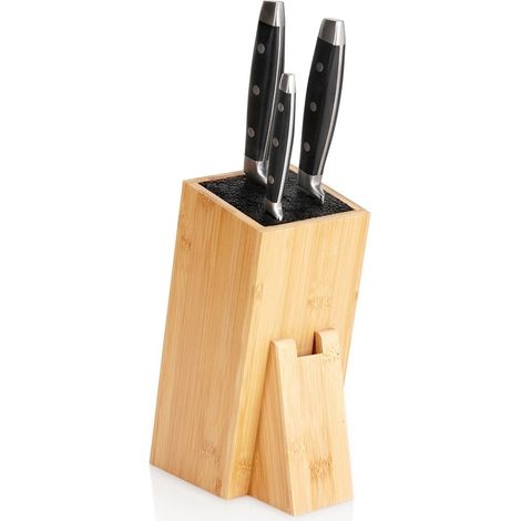 Bamboo knife block with removable bristles 105x165x245 cm 235492326 (1/5)