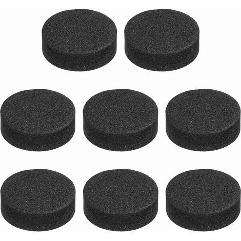 8 Pcs Insulation Feet for Single Sided Speakers, 15mmx5mm Anti-Skid Shock Absorbing Foam Base Stand for Amplifier Foot Mat for Black (1/5)
