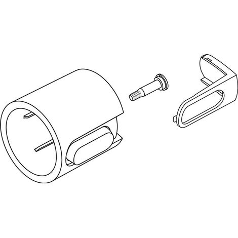 Ideal Standard Maniglia di portata Ceratherm 100, con cappuccio e vite, Cromo, A861296AA