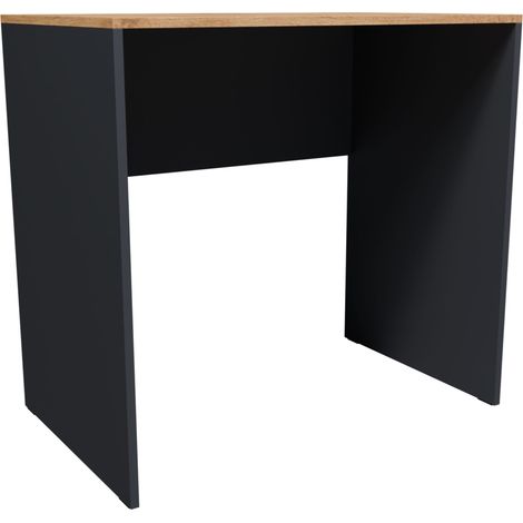 Escritorio CR3-UNO de 80 cm, mesa para ordenador, mesa para habitaci贸n juvenil u oficina, color grafito-wotan.