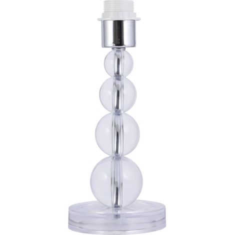 Sobremesa modelo Versalles acabado cromo y metacrilato sin pantalla 30 cm(alto)13 cm(ancho)13 cm(largo) (1/2)