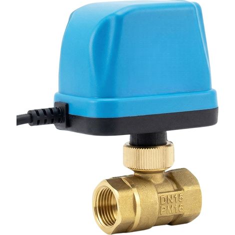 Vanne Électromagnétique Motorisée 2 Voies, Dn15 1/2 Pouces 220v Vanne Motorisée, Vanne A Sphere 2 Voies Motorisee Moteur, Electrovanne Normalement Fermée Pour Chauffage, Climatisation, Énergie Solaire (1/5)