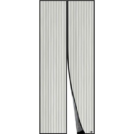 Moustiquaire magnétique pour porte 80x210 cm Maille ultra fine avec aimants puissants Installation facile sans vis ni clous (1/5)